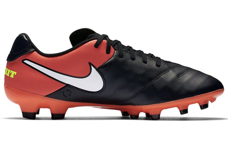 Nike Tiempo Genio 2 FG Firm Ground Soccer Shoes Men’s Black Orange