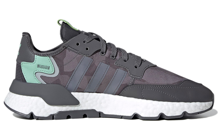 Кроссовки adidas originals Nite Jogger (серо-зелено-белые) — Серый / зелёный / белый — фото 2