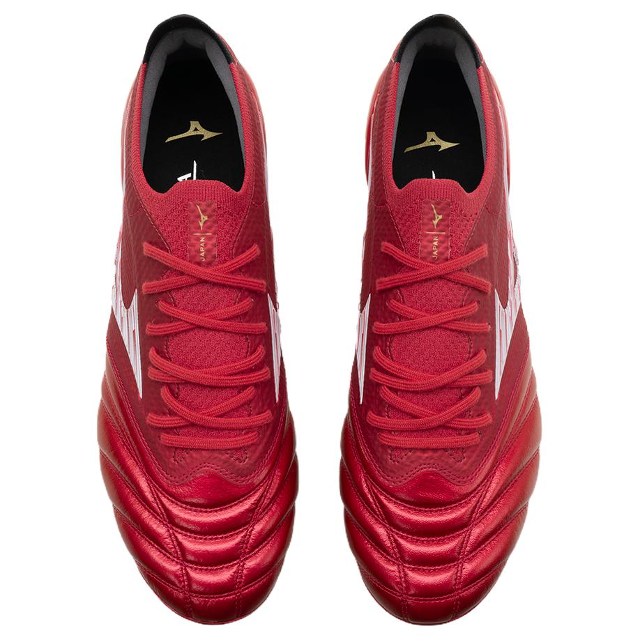Mizuno Morelia Neo 4 Abrasion Resistant Soccer Shoes Men’s Red