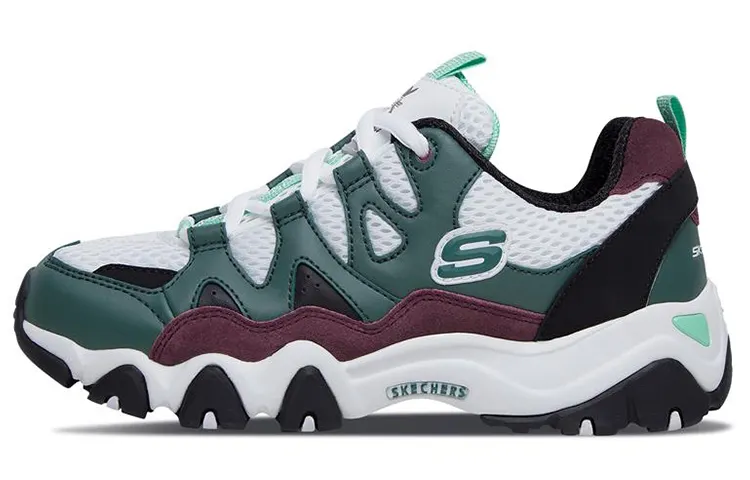 One Piece X Skechers D'LITES Casual Shoes Unisex Low Top White/Green