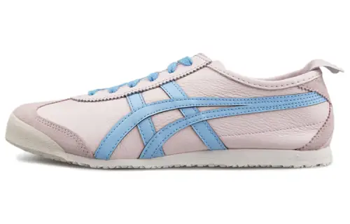 Onitsuka Tiger Onitsuka Tiger MEXICO 66 leather, retro round toe, non-slip, lightweight, low-top lifestyle shoes, same style for men and women, pink