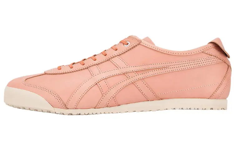 Onitsuka Tiger MEXICO 66 Slip Resistant Abrasion Resistant Low top Casual Shoes Unisex Apricot Pink