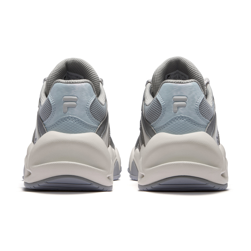 Женские кроссовки Fila FUSION Jagger 2050 (серебристые) — 太空银/幻象蓝 — фото 4