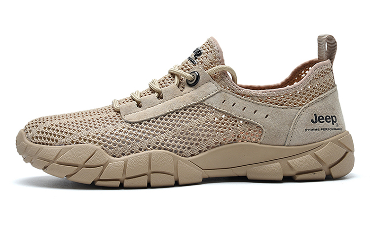 Jeep Mesh, Textile, Pigskin Cushioning Abrasion Resistant Breathable Coverage Lightweight Rebound Low top Casual Shoes
