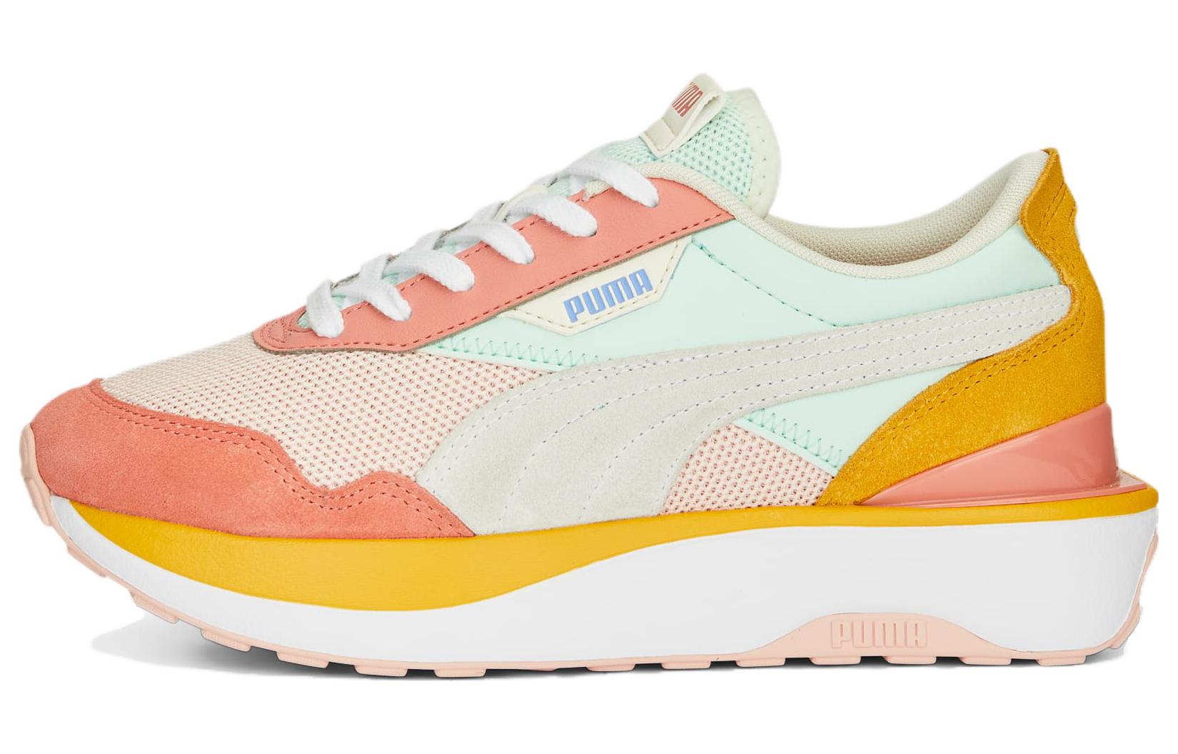 PUMA Cruise Rider Trainer Low top Sports Casual Shoes Women's Pink Yellow Blue