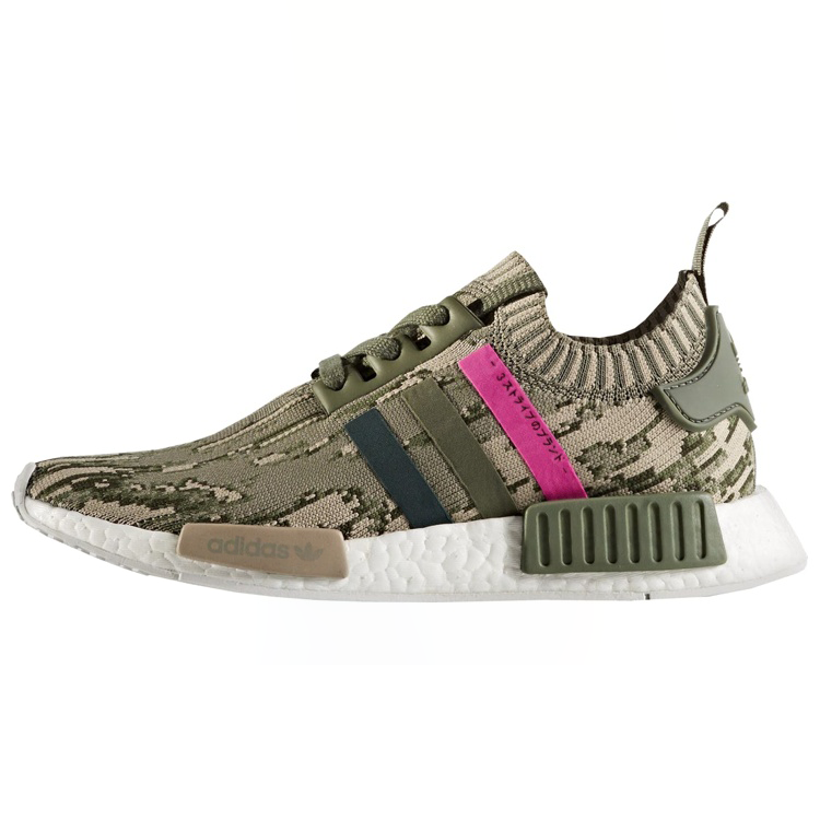 Adidas Wmns NMD_R1 Primeknit 'Green Glitch Camo' Women's