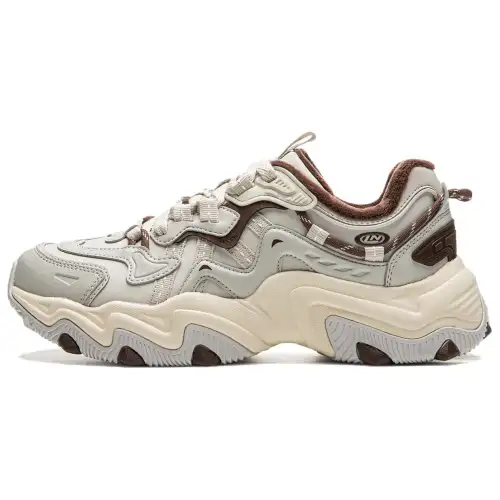 Li Ning Cat Paw Lite 2 Abrasion Resistant Slip Resistant Low top Casual Shoes Women's Bellflower Gray