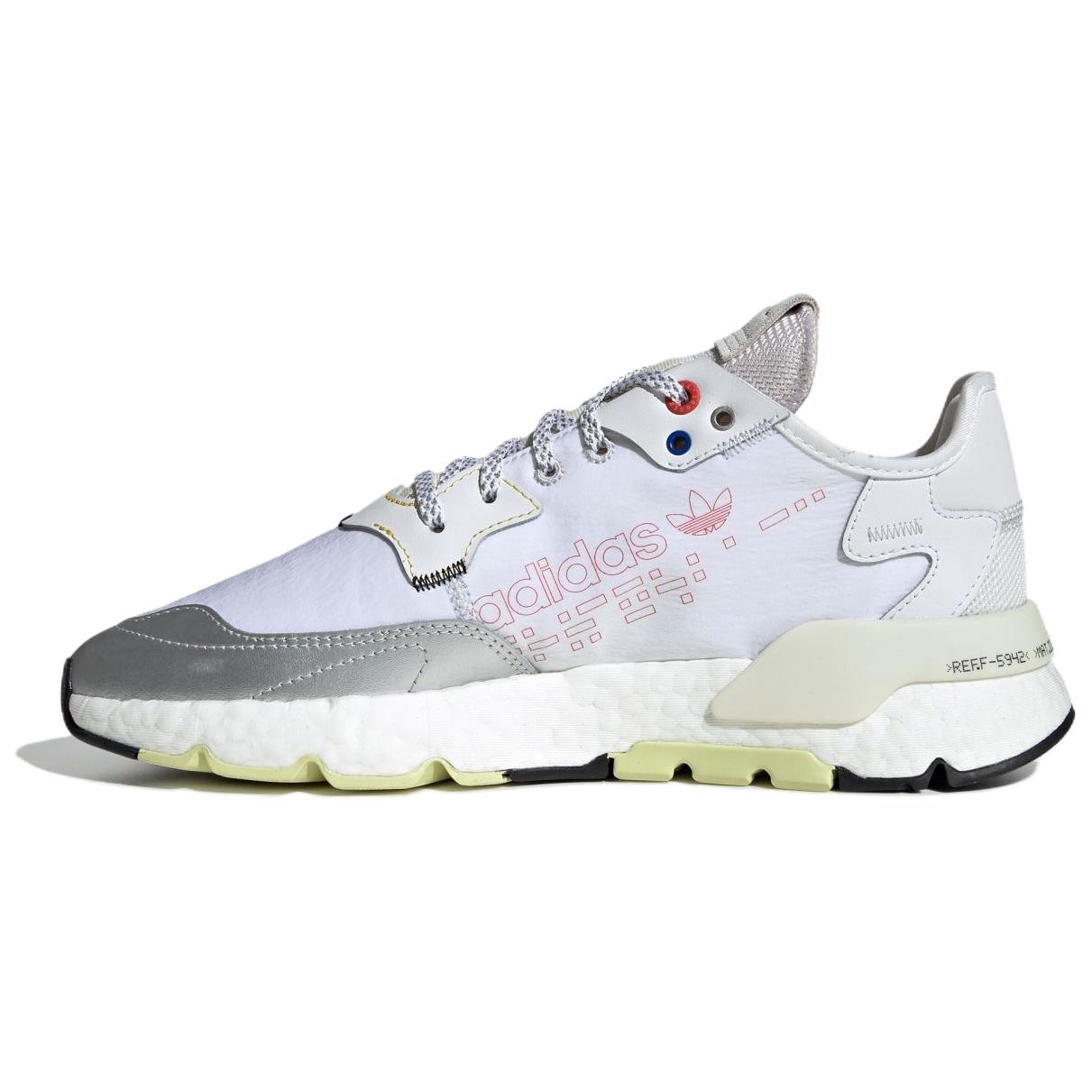 Кеды adidas Originals Nite Jogger (бело-серый) — Белый / серый / серебристый — фото 1