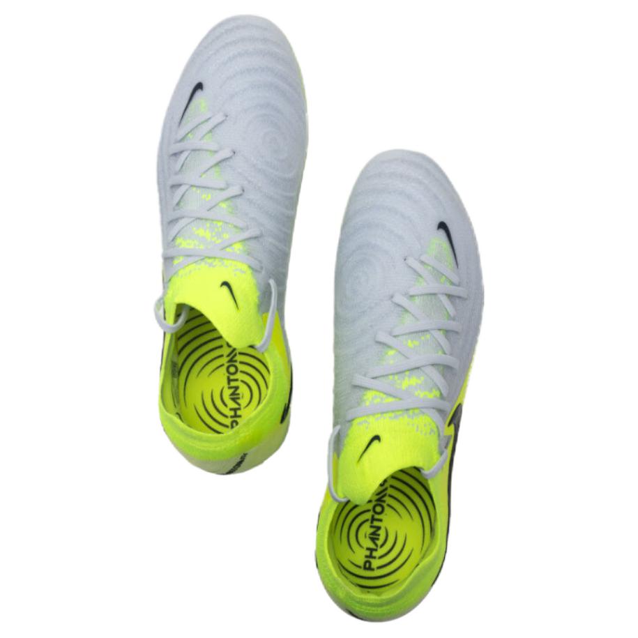 Nike Phantom GX 2 Elite AG Artificial Ground Artificial Turf Fabric Soccer Shoes Men’s Gray Yellow