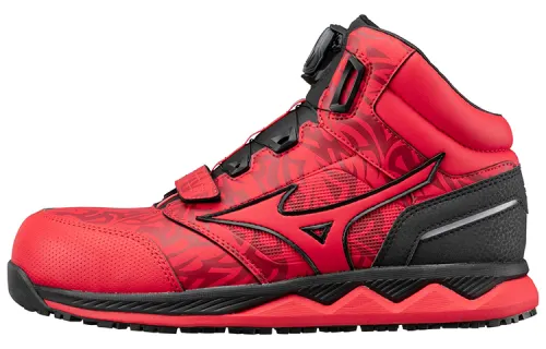 Mizuno Almighty Casual Shoes Men's High Top Red/Black