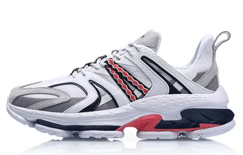 Li Ning CF Source Adam Slip Resistant Low top Casual Shoes Women's Gray White