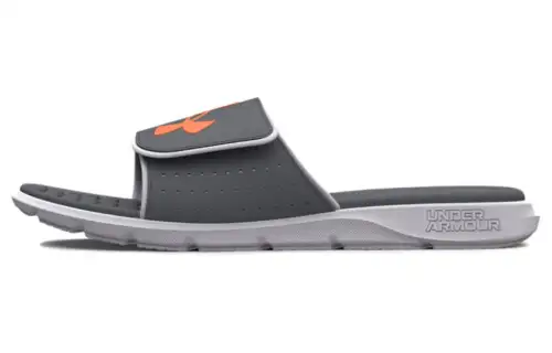Under Armour UA Ignite Pro Slides Sports Slippers Men's Gray Orange