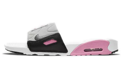 Nike Air Max 90 Slide White Rose Cool Grey Women's