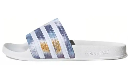 Adidas Originals Adilette Slides 'White Blue' Women's
