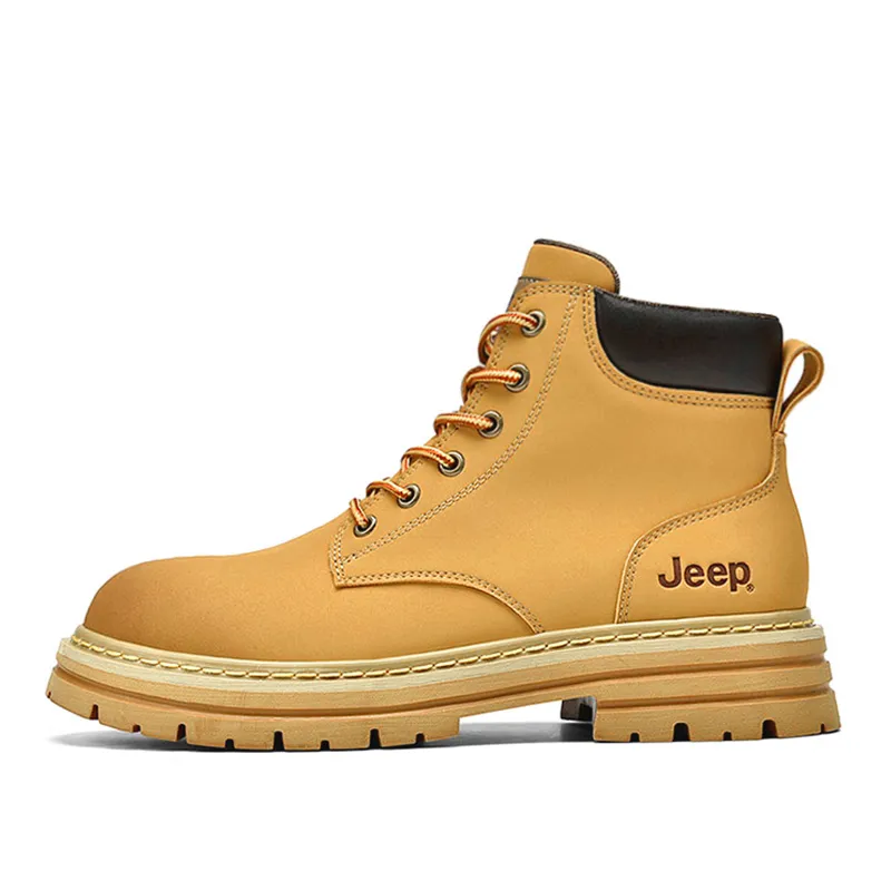 Jeep Combat Boots Men's Black/Gold