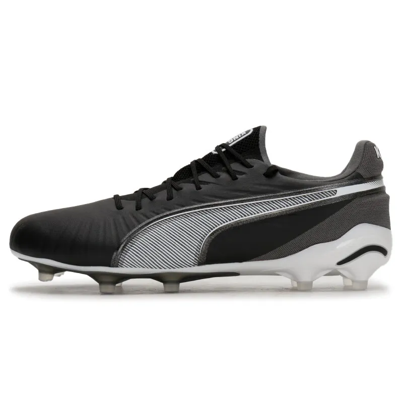PUMA King Ultimate Soccer Shoes Men's Black Gray White