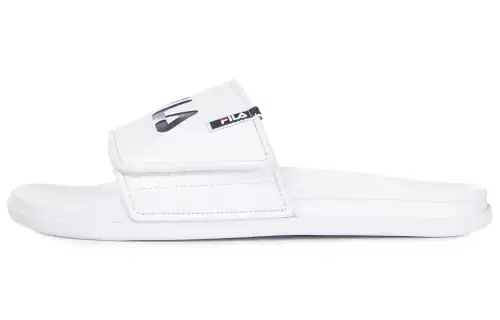 FILA Velcro Sports Slippers White Korean Version