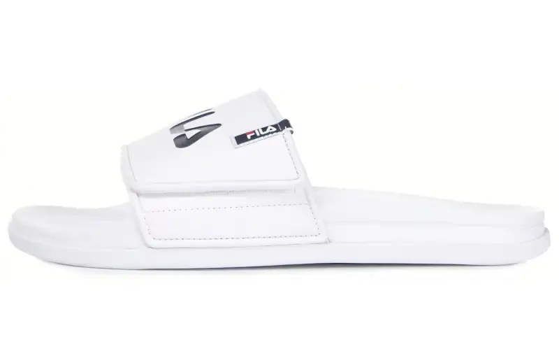 FILA Velcro Sports Slippers White Korean Version