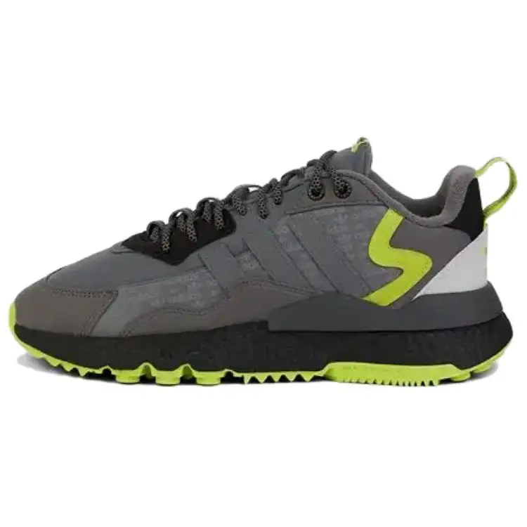 Adidas Originals Nite Jogger Fashion Slip Resistant Abrasion Resistant Low top Sports Casual Shoes Men's Gray