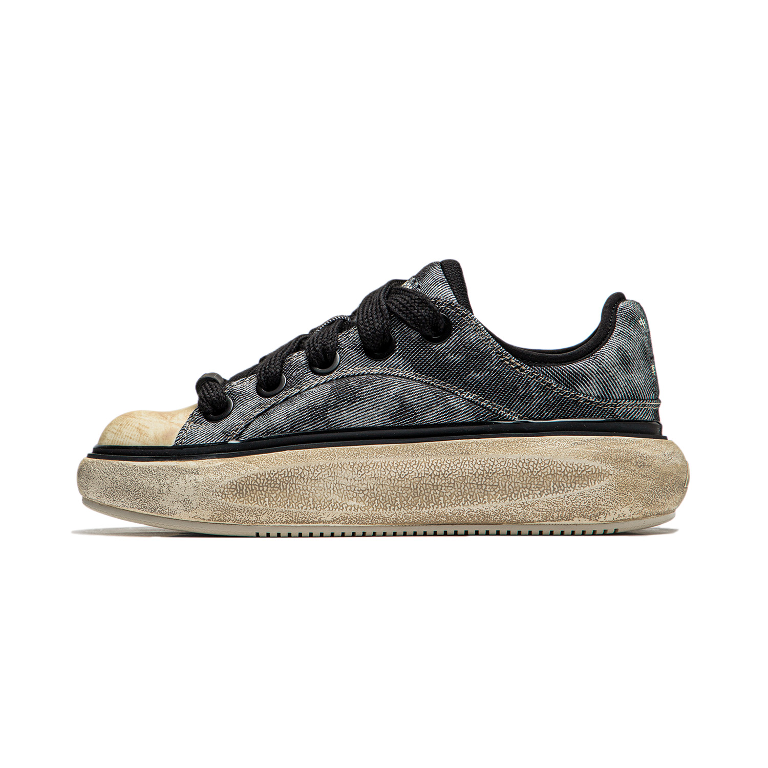 Li Ning Yun You C4D Cushioning, Wear Resistant Low top Casual Shoes Women's Black/White