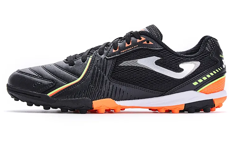 Joma TF Turf Synthetic Leather Slip Resistant Abrasion Resistant Soccer Shoes Men's Black