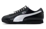 PUMA Roma Slip Resistant, Abrasion Resistant, Lightweight Low top Casual Shoes Unisex Silver Black