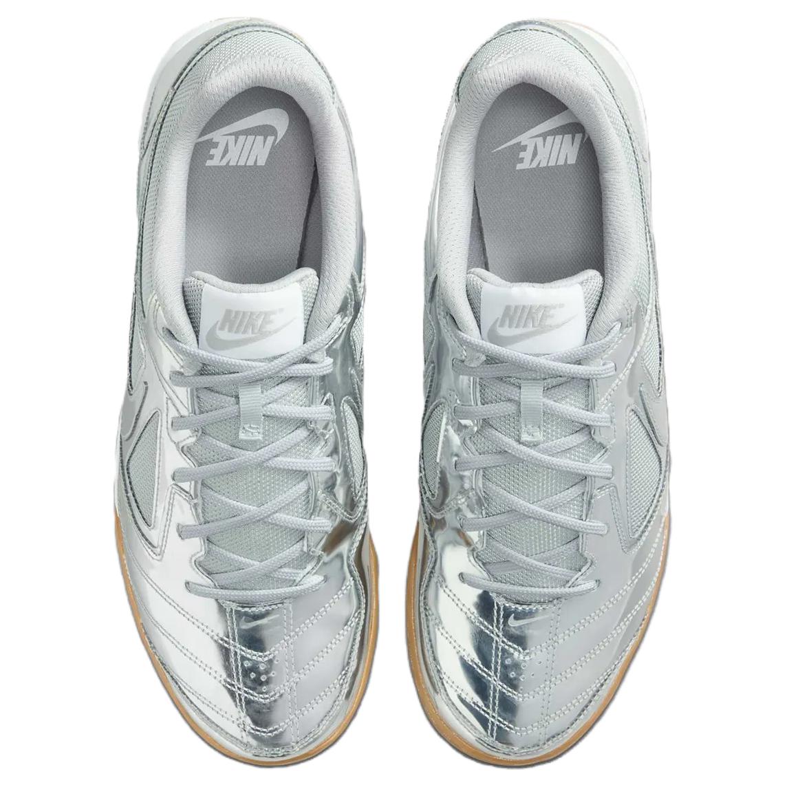 Nike Gato LV8 Metallic Silver White Gum Light Brown