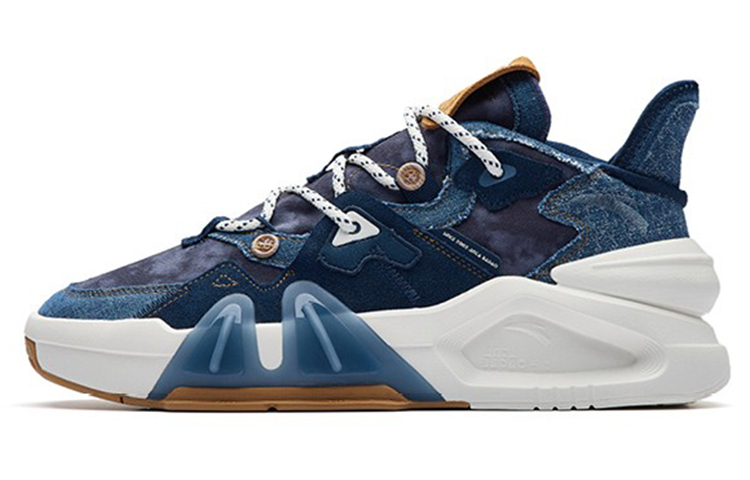 Anta Bastard 4 Low top Skateboard Shoes Men's Dark Shadow Blue