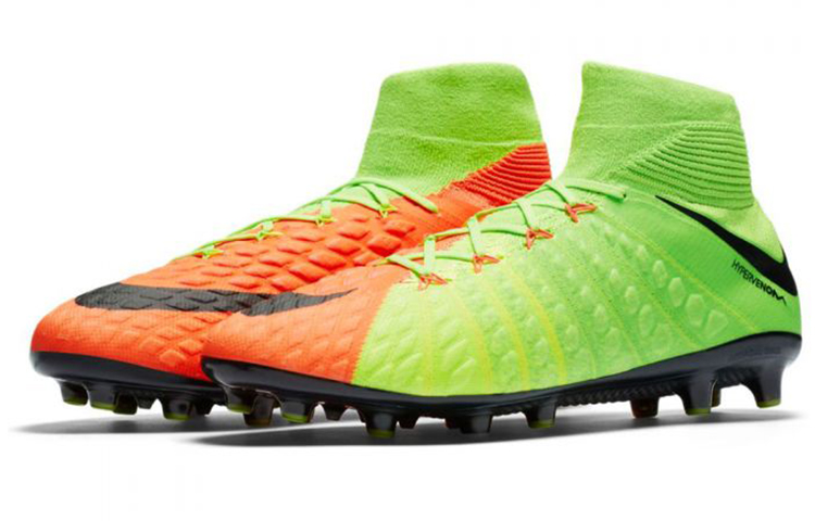 Мужские бутсы Nike AG Football Boots (зелено-черные) — Зелёный / чёрный / красный — фото 3