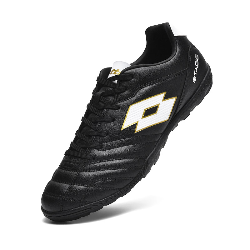LOTTO SOLISTA Slip Resistant Abrasion Resistant Soccer Shoes Men’s Black