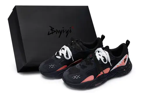 FILA Mars 2 Mars 2.0 811 Manufacturing, Tidal Orange, Special Shoe Box Low top Casual Shoes Men's Black Orange White