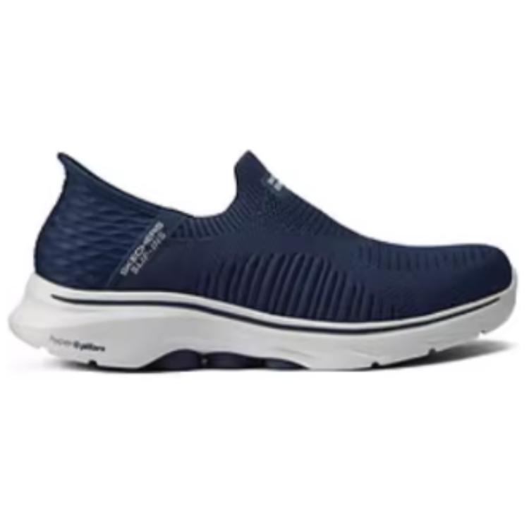 Skechers GO WALK 7 Mesh, Textile Cushioning Breathable Lightweight Low top Casual Shoes Men’s Marine Blue
