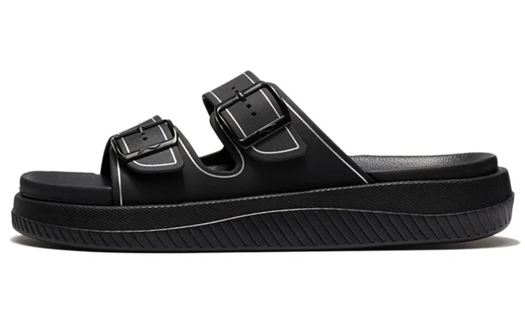 Li Ning Clap Breathable Slide Slippers Men's Black