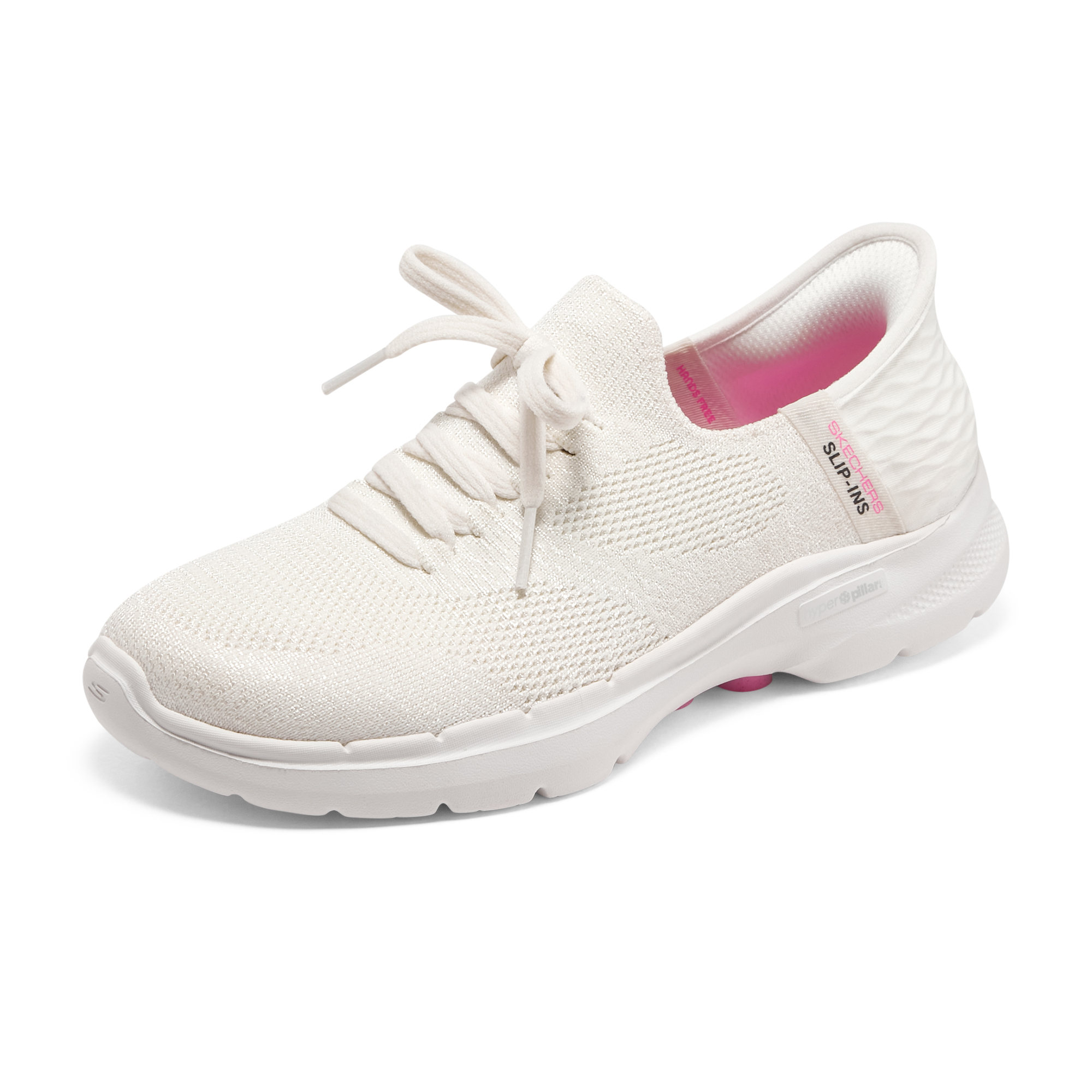 Skechers Go Walk 6 Lace Up ‘Off White’ Women’s