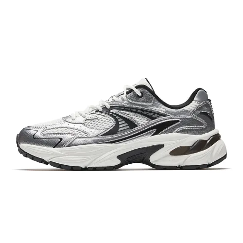 Anta AT802 Low top Casual Shoes Men's White Silver Black
