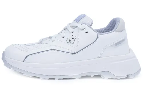 DESCENTE Cushioning Slip Resistant Abrasion Resistant Breathable Low top Casual Shoes Men's White