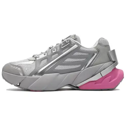 FILA FUSION TI 22 Low top Casual Shoes Men's Silver Gray Pink