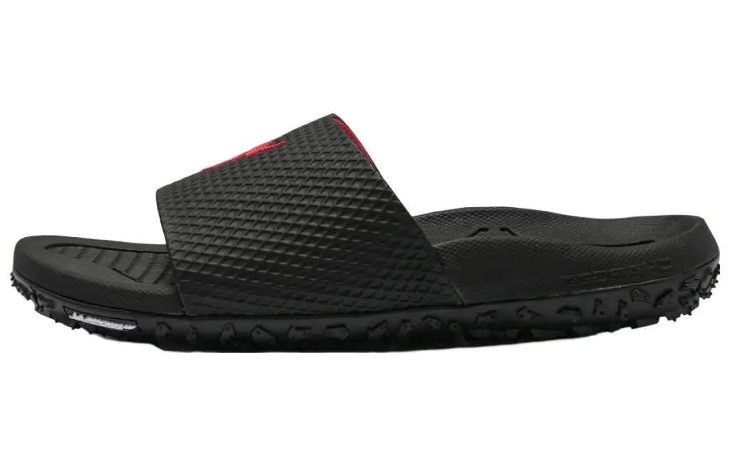 Under Armour Slip Resistant Slip Resistant Slide Slippers Men's Black Red