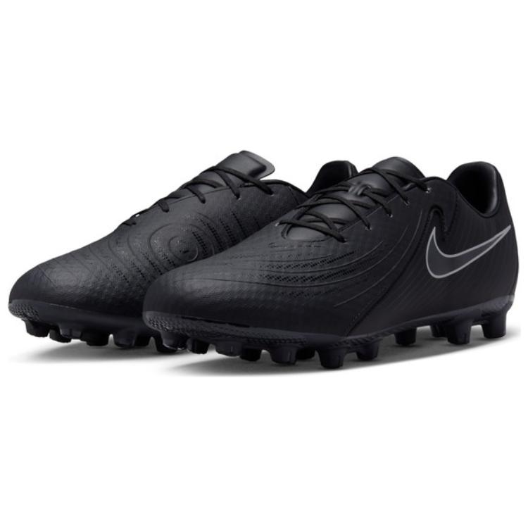 Nike Phantom GX 2 Academy HG Hard Ground Natural Grass Slip Resistant Abrasion Resistant Soccer Shoes Unisex Black