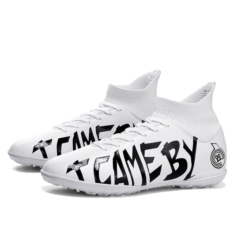 SHUANGDING Slip Resistant TF Turf Artificial Turf Synthetic Leather Soccer Shoes Unisex