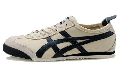 Onitsuka Tiger MEXICO 66 Cushioning Anti-Slip And Wear-Resistant Low-Top Casual Shoes Unisex Beige Blue