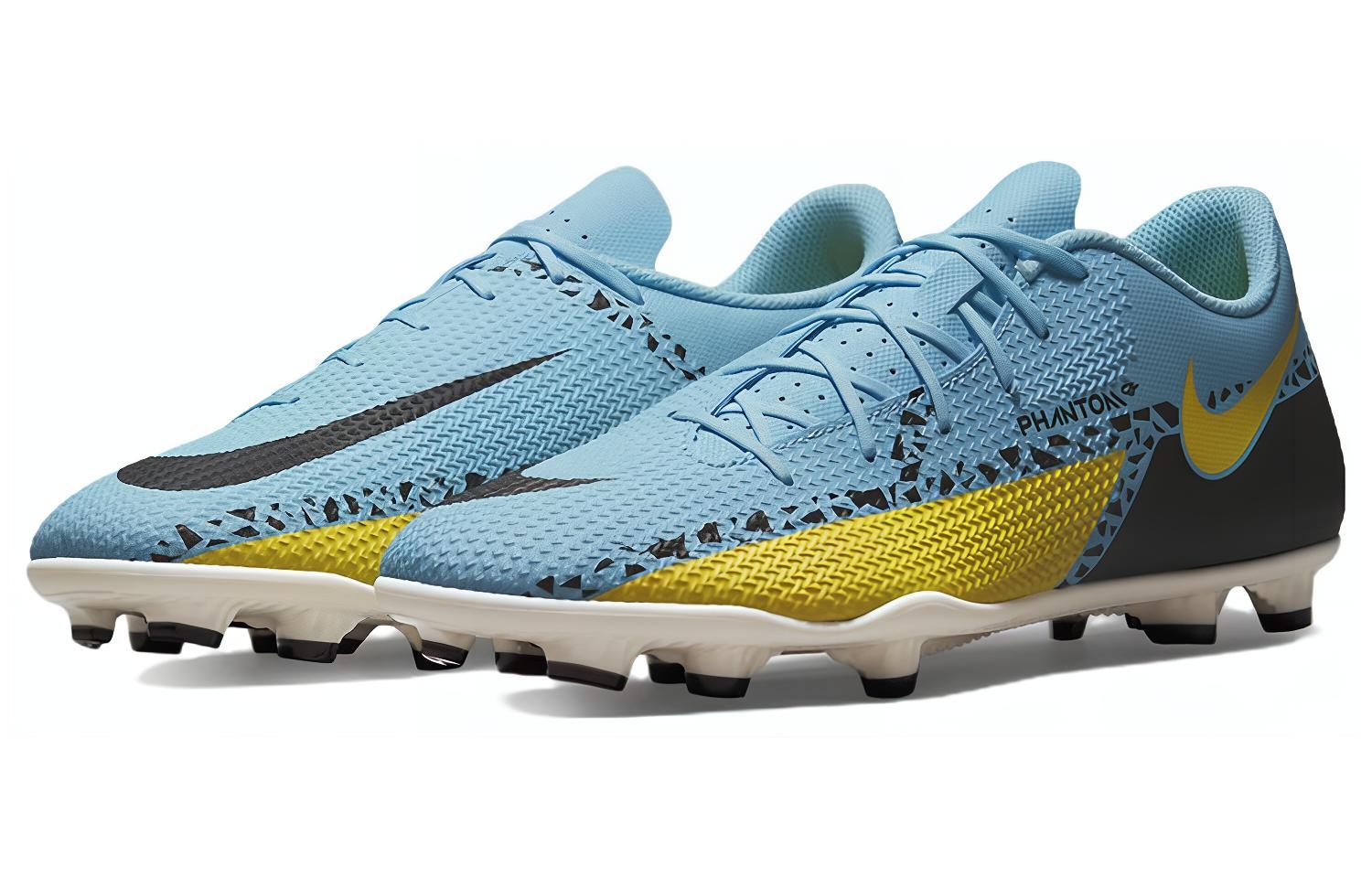 Мужские бутсы Nike Phantom GT MG (синий / желтый) — Синий / жёлтый — фото 3