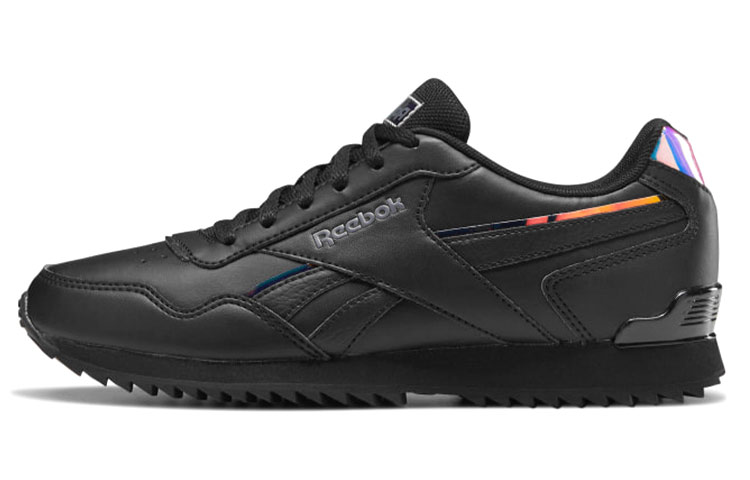 Reebok Royal Glide Casual Shoes Women's Low Top Black/Yellow/Purple