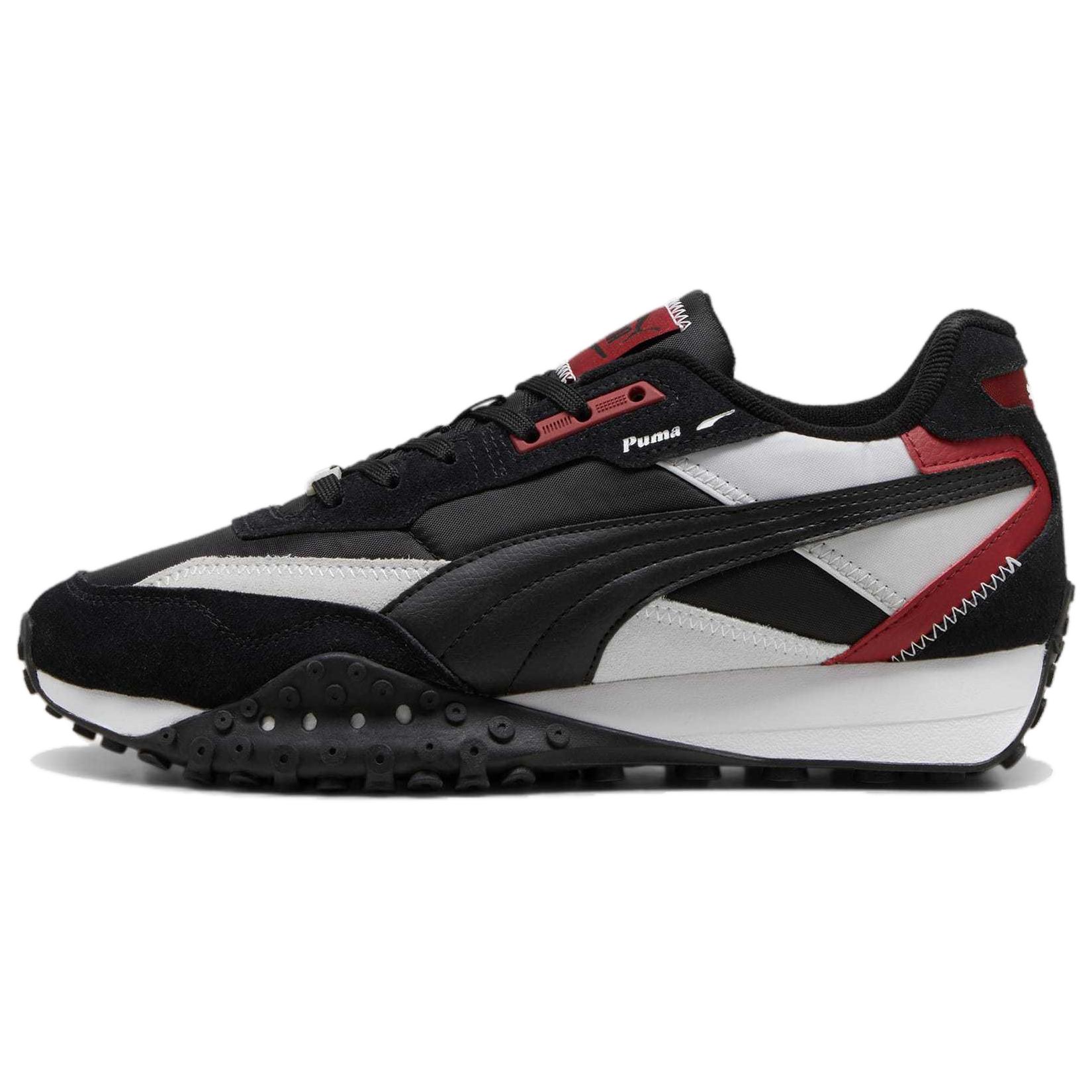 PUMA Blktop Rider Abrasion Resistant Low top Casual Shoes Unisex Black Gray