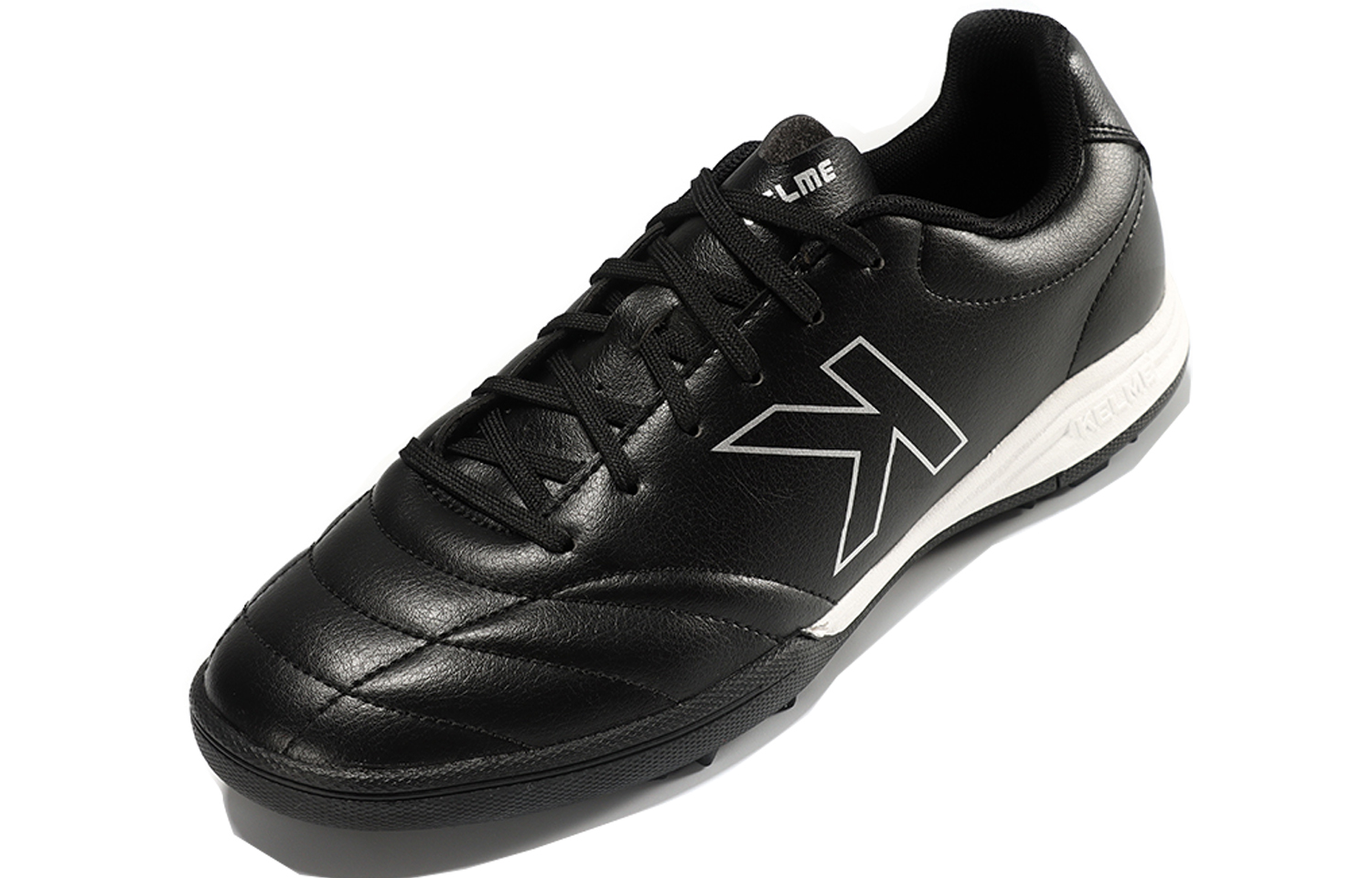 KELME TF Turf Slip Resistant, Abrasion Resistant, Breathable Soccer Shoes Unisex Black
