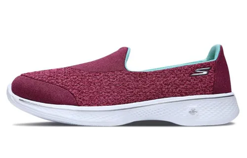 Skechers Go Walk 4 Casual Shoes Women's Low Top Rose Red