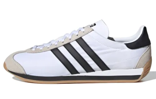 Adidas Originals COUNTRY OG Artificial Leather Cushioning Low top Marathon Running Shoes Unisex White Brown Black