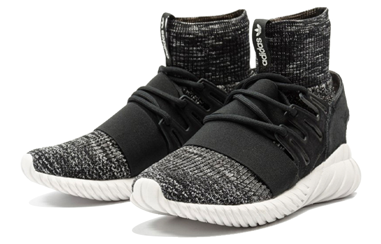 Кеды adidas originals Tubular Doom Primeknit (черно-белые) — Чёрныйбелый — фото 3