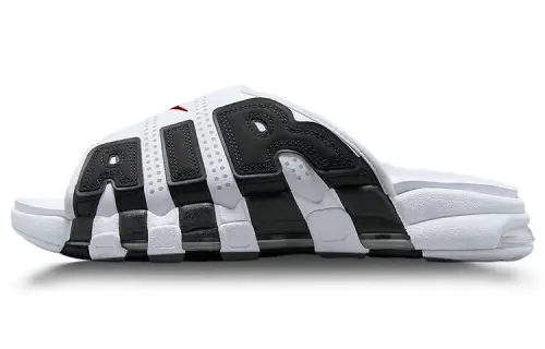 Nike Air More Uptempo Slide 'White Black Red'
