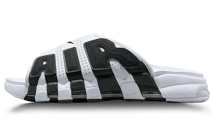 Nike Air More Uptempo Slide 'White Black Red'